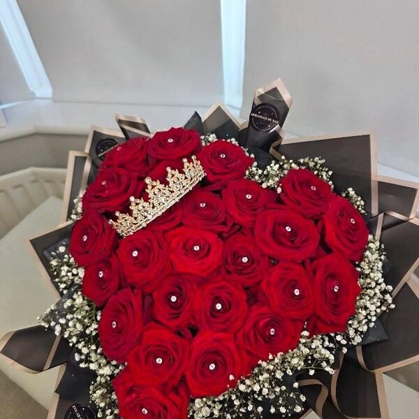 Heart shaped bouquet