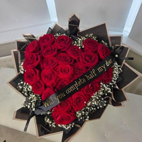 Heart shaped bouquet